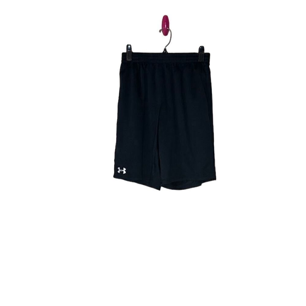 Under Armour Men's Loose Fit Athletic Shorts Black Size M Elastic Waistband